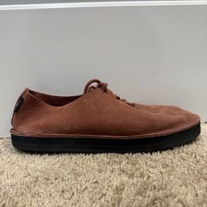 Rainbow‎ Shoes Women's Size 7-8 Suede Leather Lace Up Casual Minimalist Comfort